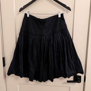 J. Crew Dark Navy Blue Pleated Skirt - Size 4